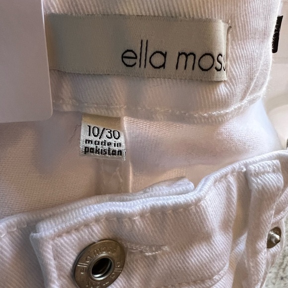 Ella Moss White High Rise Slim Straight Ankle Jeans Size 10/30 - Picture 8 of 12
